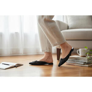 Paul Mayer Attitudes Textured Slip-On Mule Shoe Size 7.5 NIB ‎ (New)